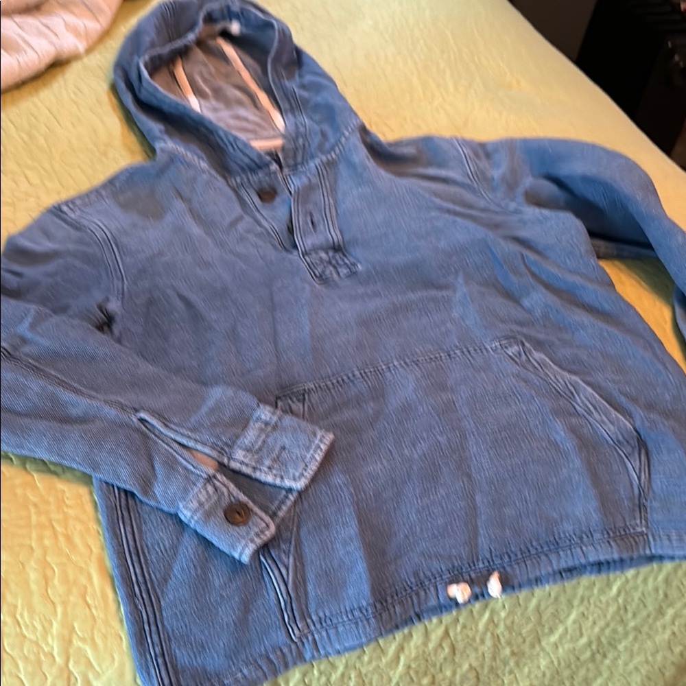 American Eagle Outfitters Denim Blue Hoodie